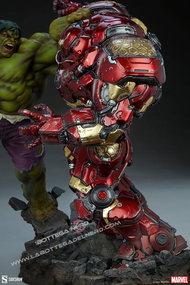 Marvel - Statue Maquette Hulk vs Hulkbuster 50cm - immagine 3