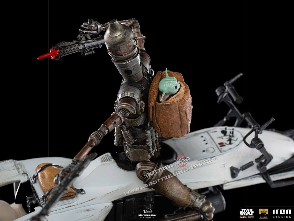 Star Wars The Mandalorian - Deluxe Statue 1/10 IG-11 & The Child 43cm - immagine 5