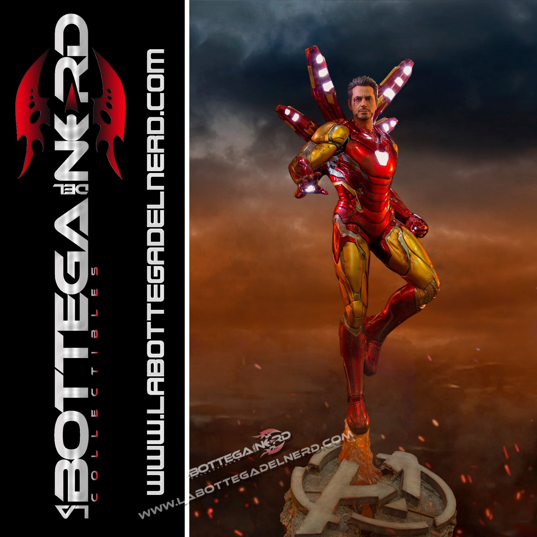 Avengers: Endgame - Statua DELUXE Iron Man Mark LXXXV 78cm