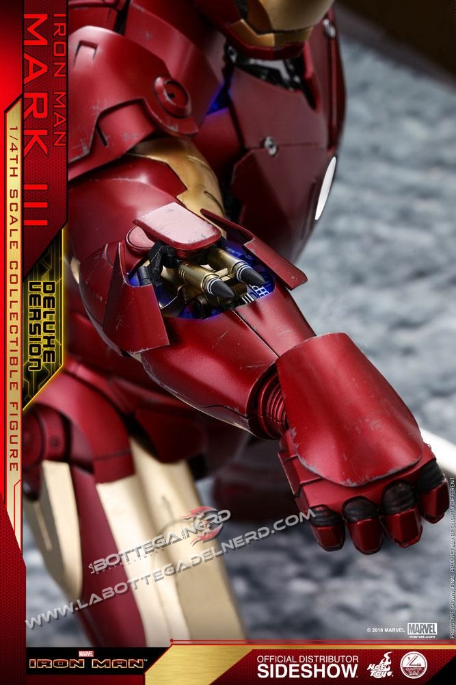 Iron Man - Action Figure 1/4 Iron Man Mark III DELUXE 48cm - immagine 9