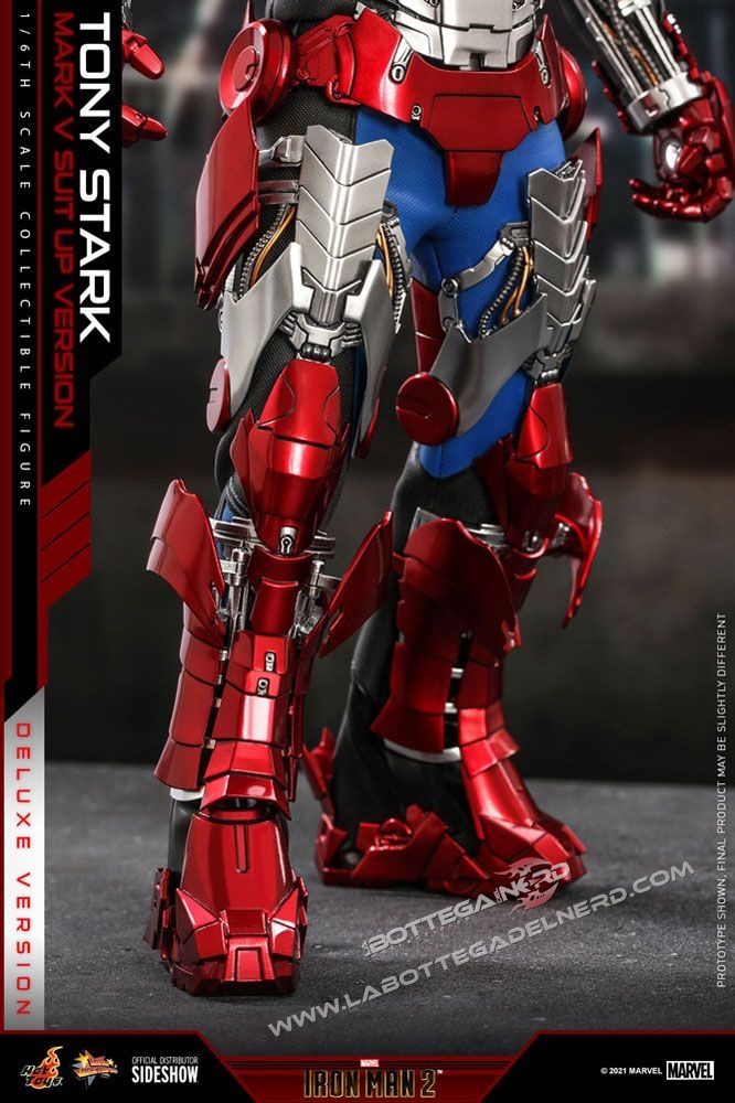 Iron Man 2 - Action Figure 1/6 Tony Stark (Mark V Suit Up) Deluxe 31cm - immagine 6