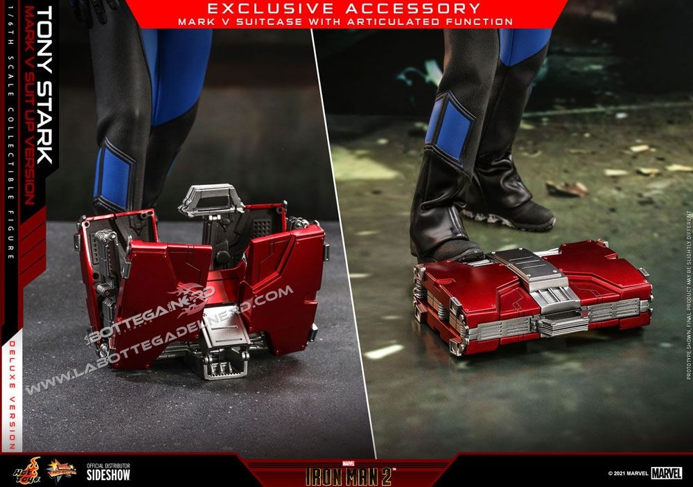 Iron Man 2 - Action Figure 1/6 Tony Stark (Mark V Suit Up) Deluxe 31cm - immagine 7