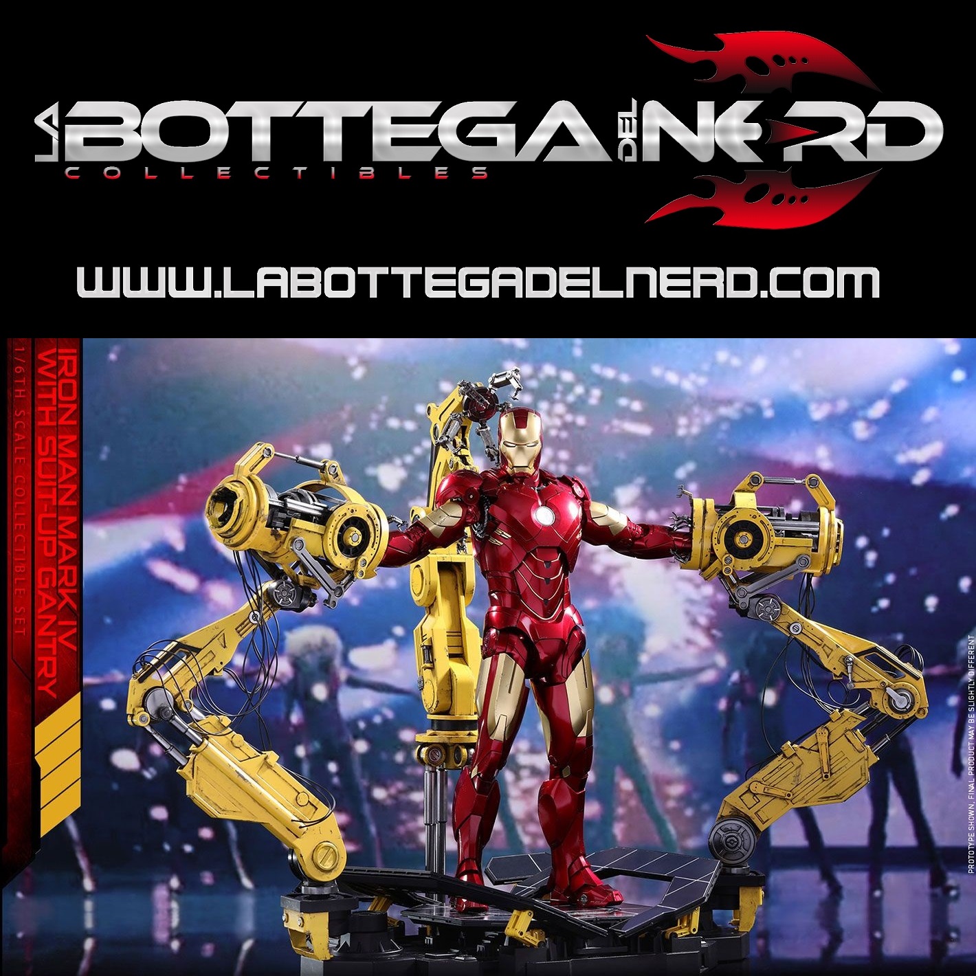 Iron Man 2 - Action Figure Iron Man Mark IV Suit-up Gantry