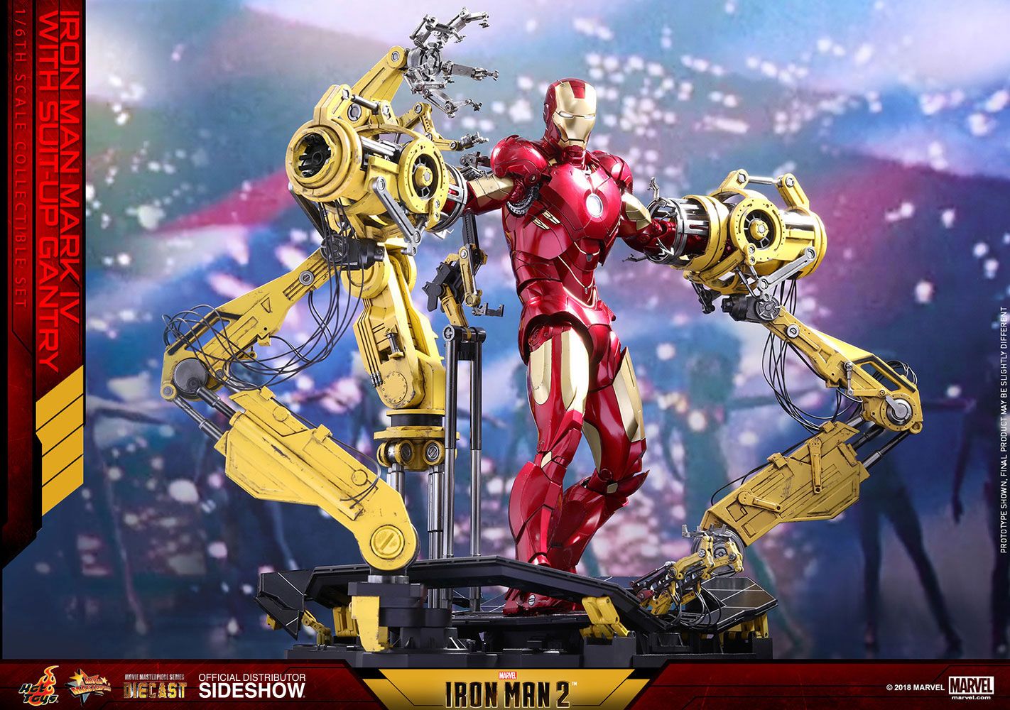 Iron Man 2 - Action Figure Iron Man Mark IV Suit-up Gantry - immagine 2