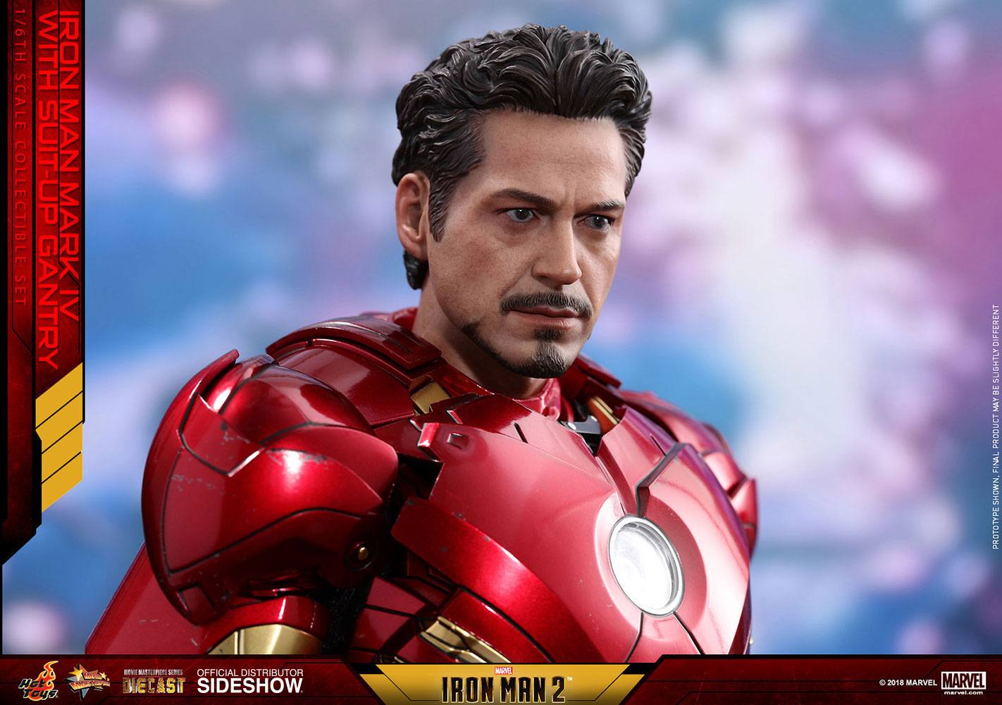 Iron Man 2 - Action Figure Iron Man Mark IV Suit-up Gantry - immagine 6