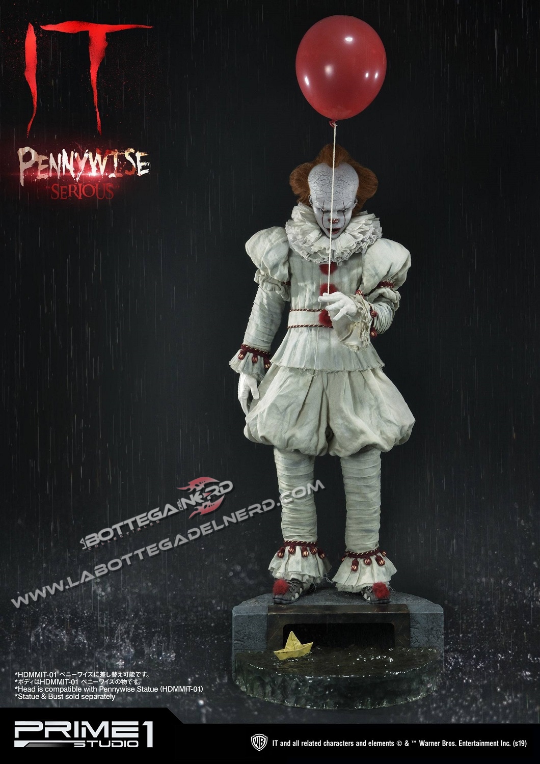 IT - Busto 1/2 Pennywise Serious 42cm - immagine 3