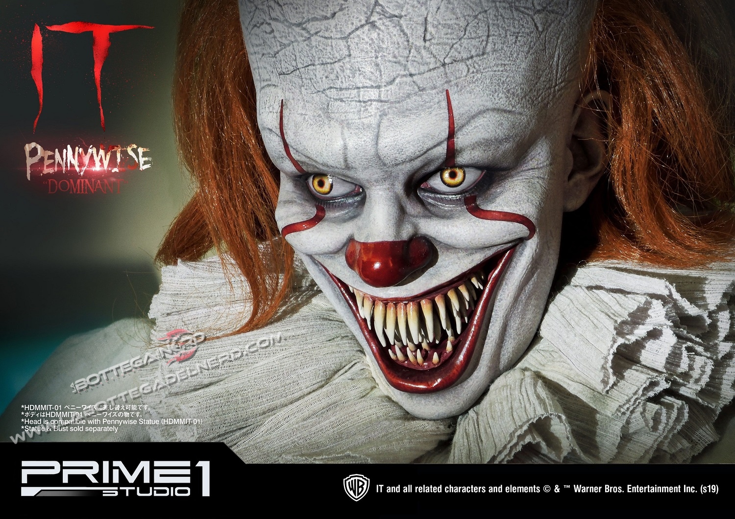 IT - Busto 1/2 Pennywise COMPLETE KIT 42cm - immagine 6