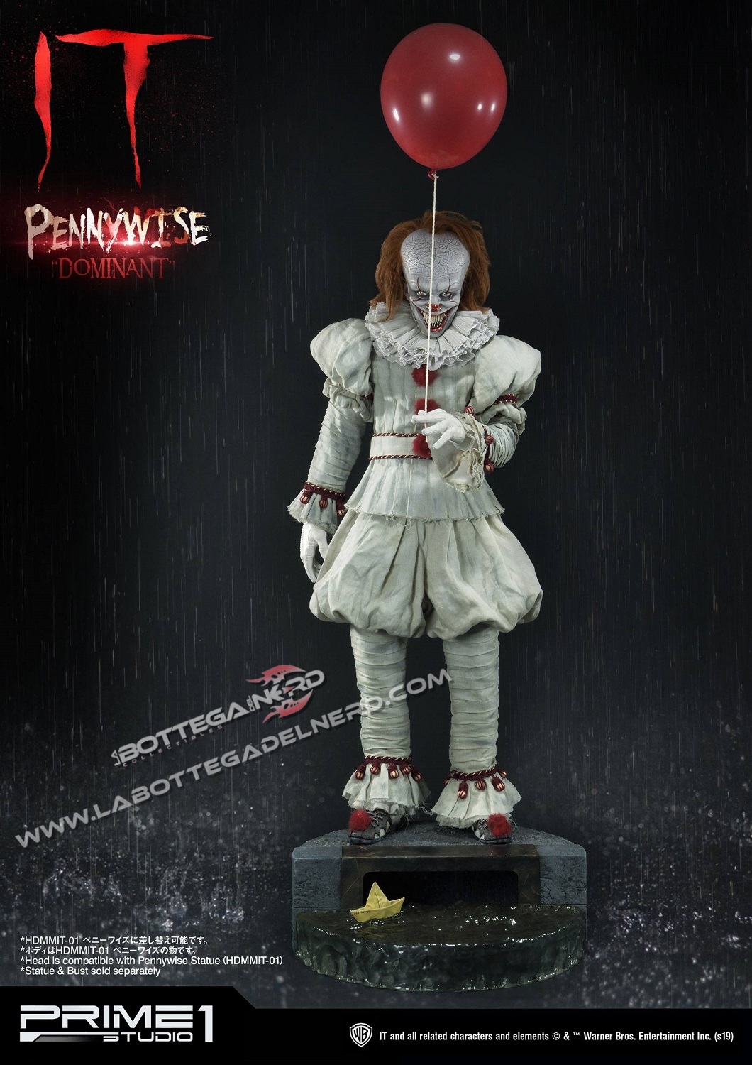 IT - Busto 1/2 Pennywise COMPLETE KIT 42cm - immagine 7