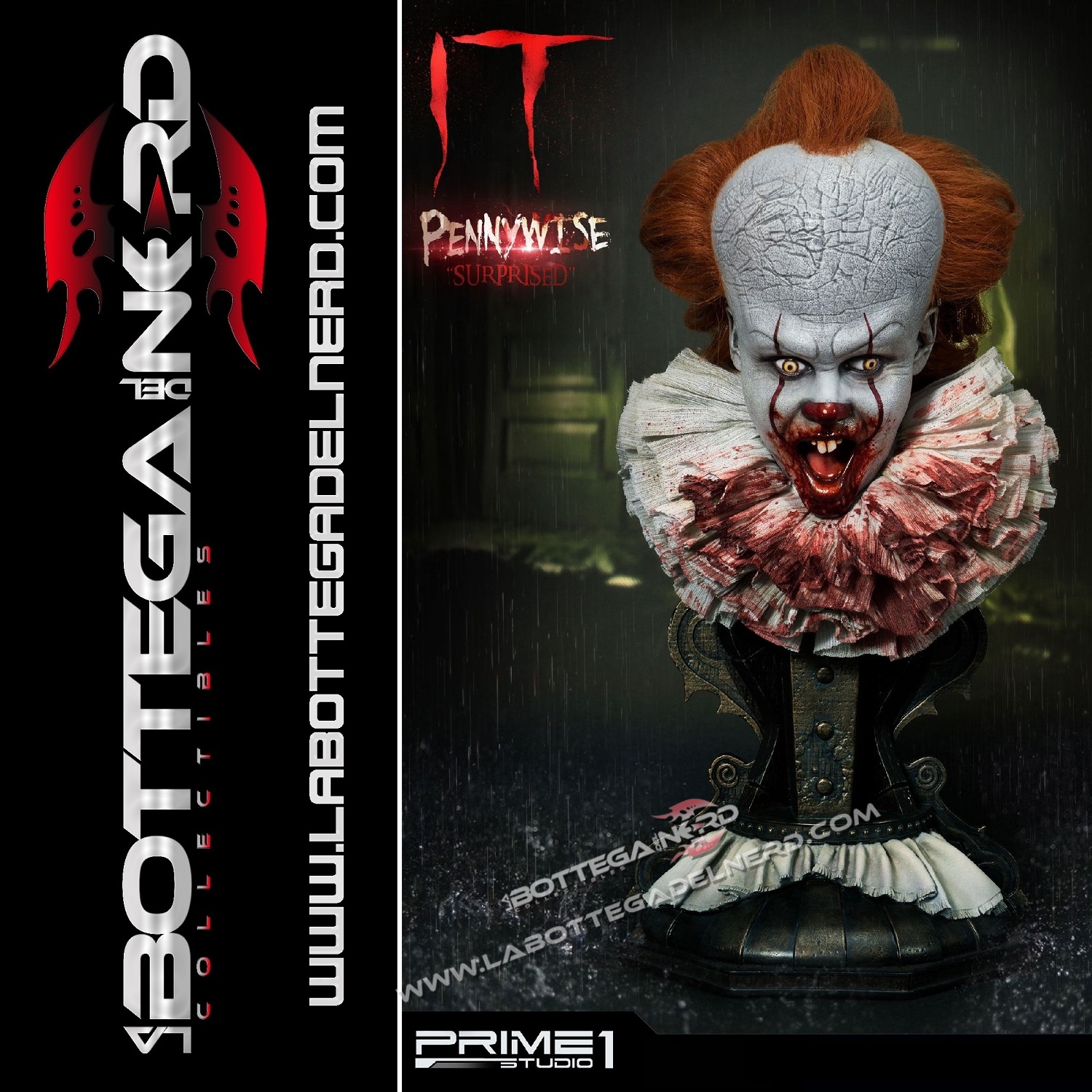 IT - Busto 1/2 Pennywise Surprised 42cm