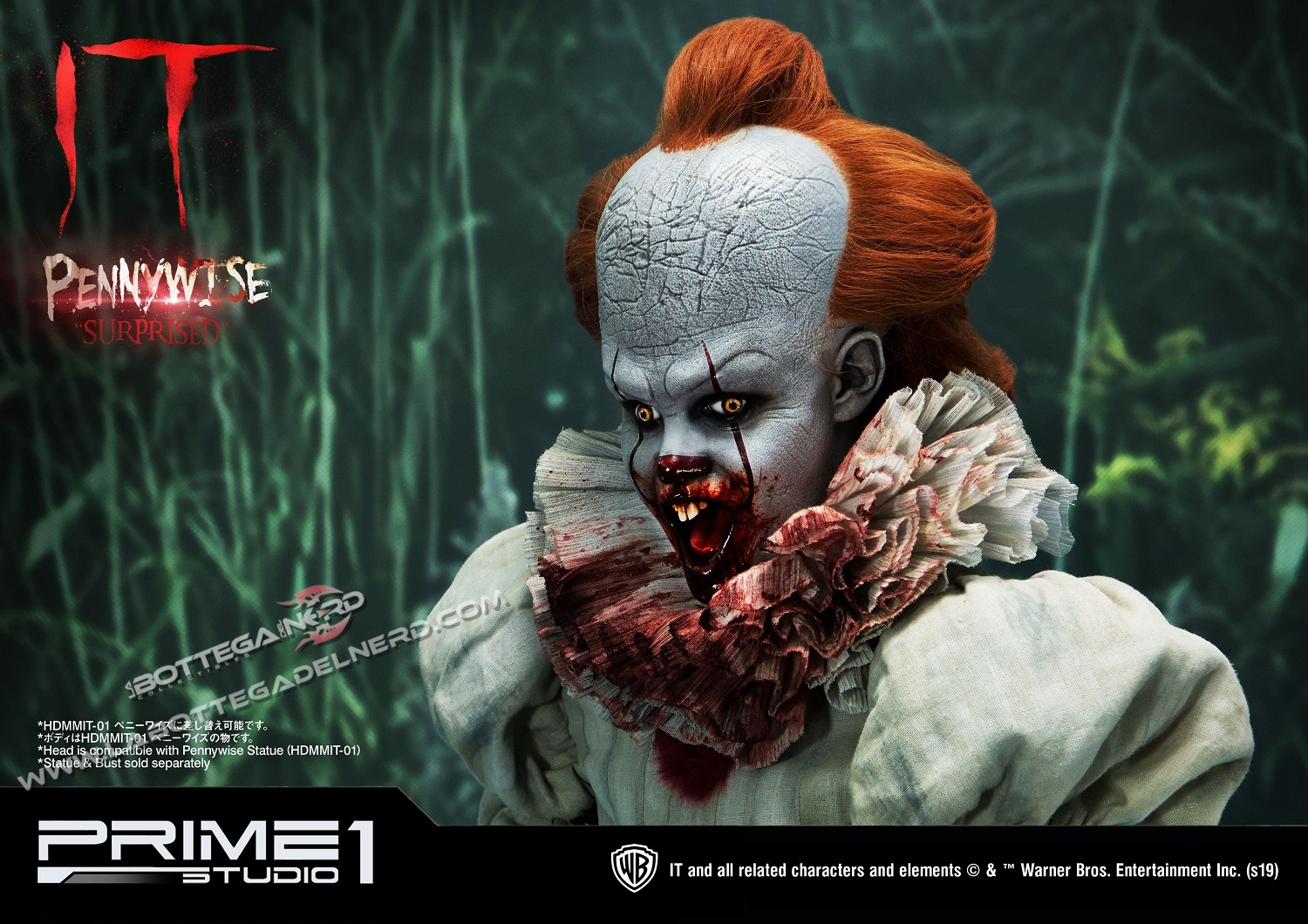 IT - Busto 1/2 Pennywise Surprised 42cm - immagine 2