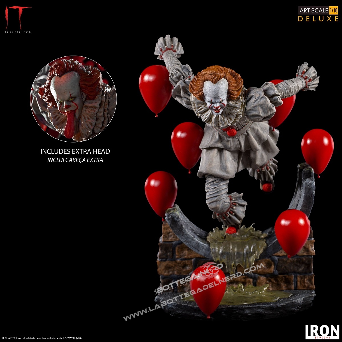 IT Chapter Two - Deluxe Art Scale Statua 1/10 Pennywise 21cm - immagine 6