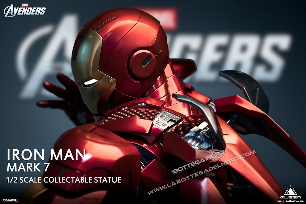 Marvel - Statua Queen Studios 1:2 Iron Man Mark 7 116cm - immagine 7