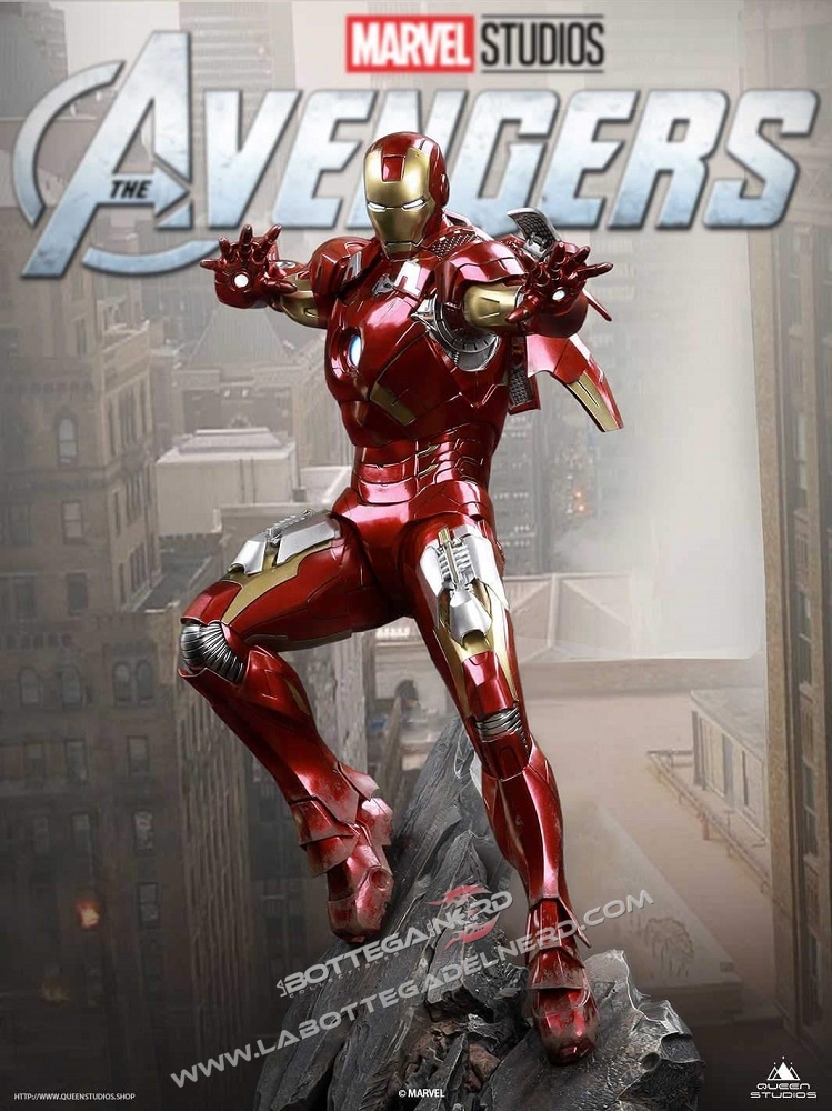 Marvel - Statua Queen Studios 1:4 Iron Man Mark 7 75cm - immagine 2