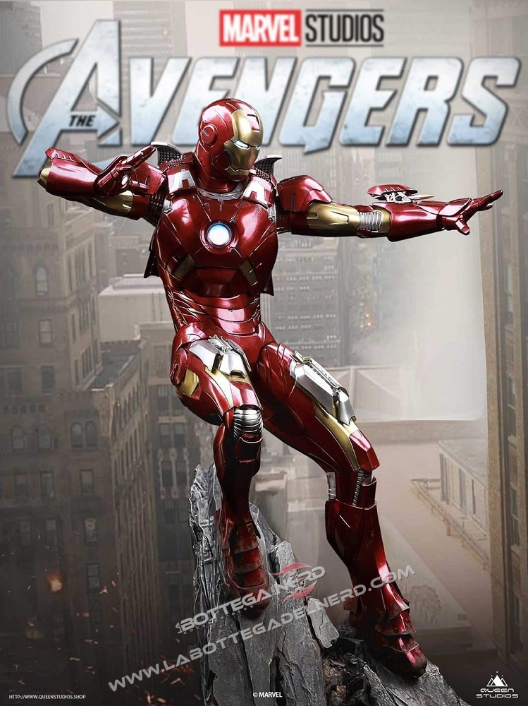 Marvel - Statua Queen Studios 1:4 Iron Man Mark 7 75cm - immagine 3