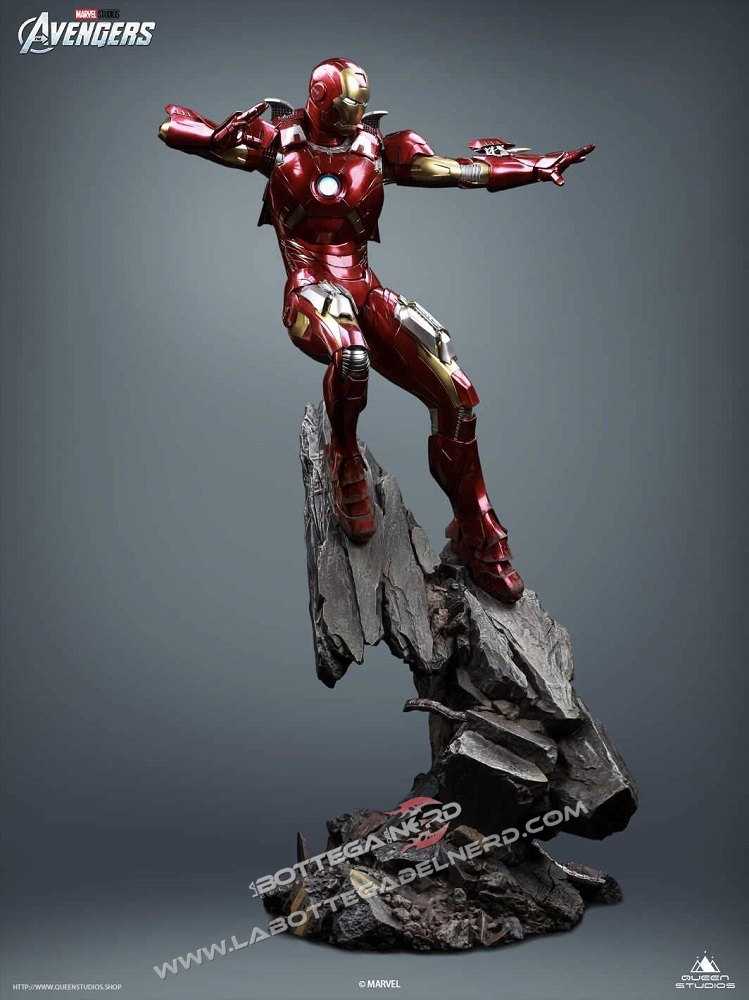 Marvel - Statua Queen Studios 1:4 Iron Man Mark 7 75cm - immagine 5