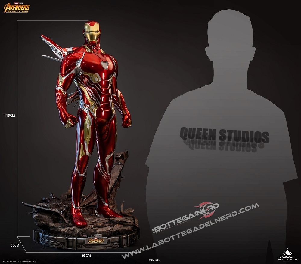 Marvel - Statua Queen Studios 1:2 Iron Man Mark 50 116cm - immagine 10