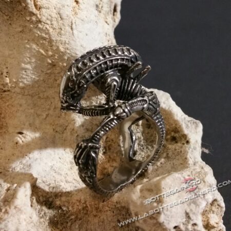 Anello acciaio Alien