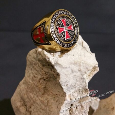 Anello gold Knights Templar