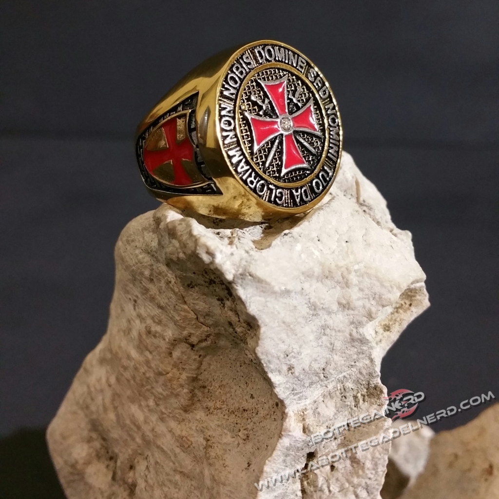 Anello gold Knights Templar