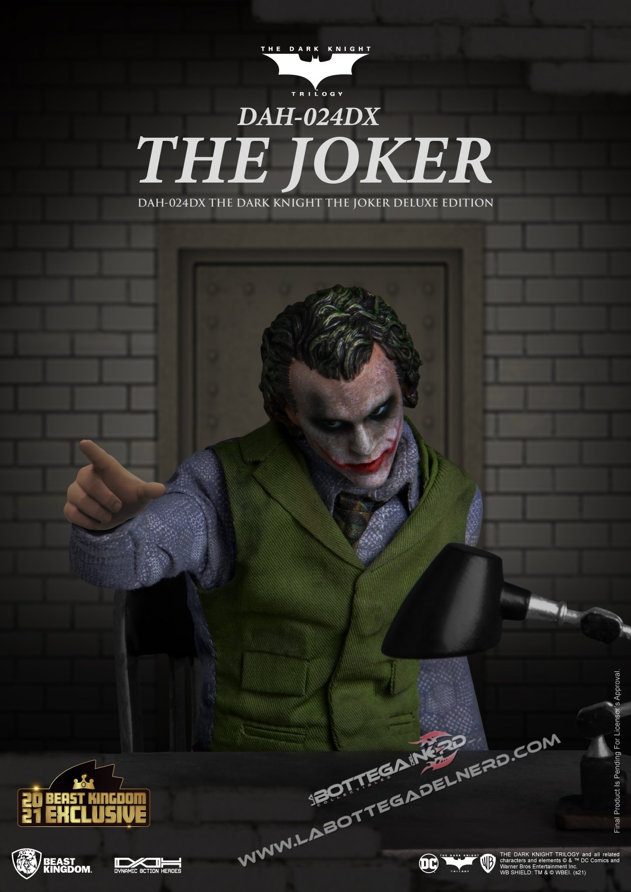 DC COMICS - Dark Knight Joker DLX Action Figure DynamicActionHero 21cm - immagine 2