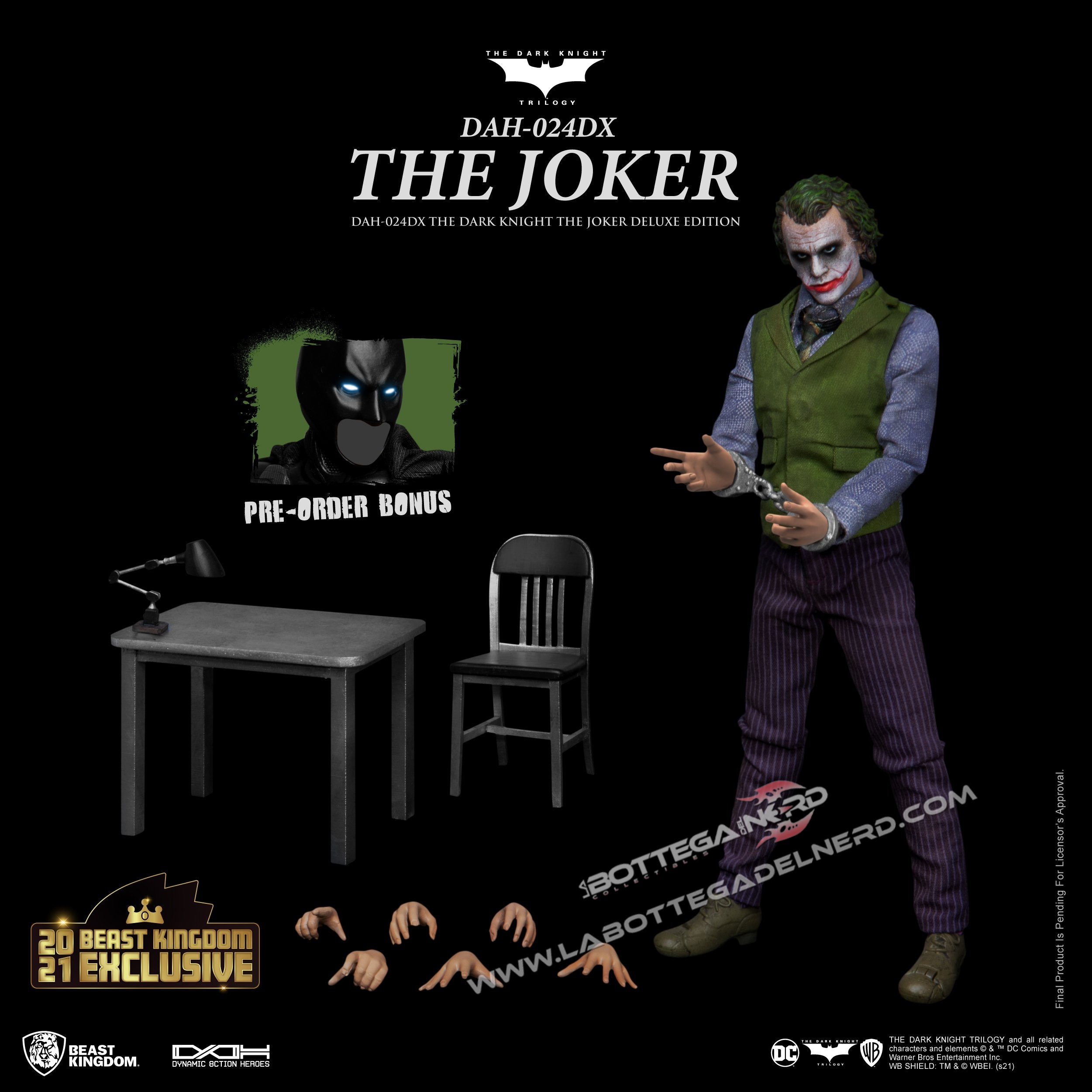 DC COMICS - Dark Knight Joker DLX Action Figure DynamicActionHero 21cm - immagine 5