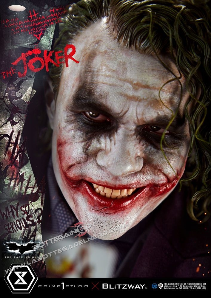 The Dark Knight - Statua 1/3 The Joker Bonus Version 72cm - immagine 3