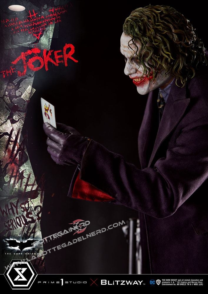 The Dark Knight - Statua 1/3 The Joker Bonus Version 72cm - immagine 4
