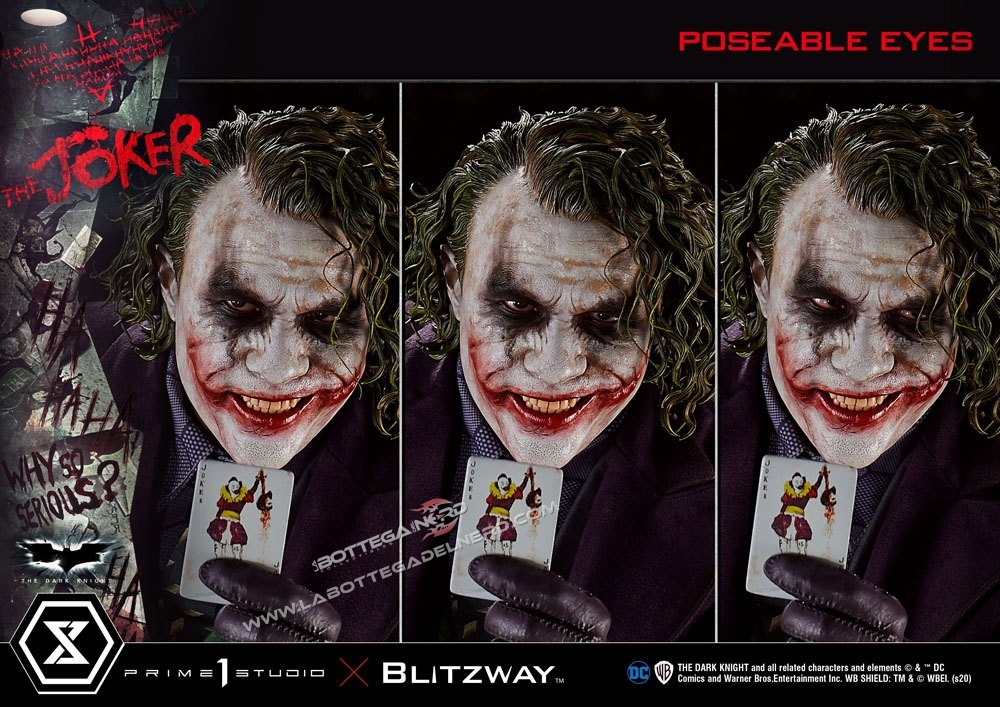 The Dark Knight - Statua 1/3 The Joker Bonus Version 72cm - immagine 7