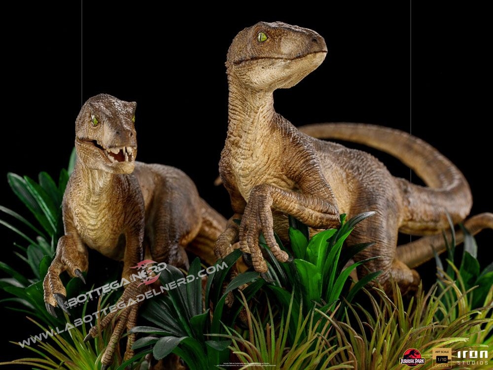 Jurassic Park - Deluxe Statue 1/10 Just The Two Raptors 20cm - immagine 3