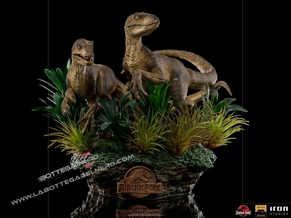 Jurassic Park - Deluxe Statue 1/10 Just The Two Raptors 20cm - immagine 2
