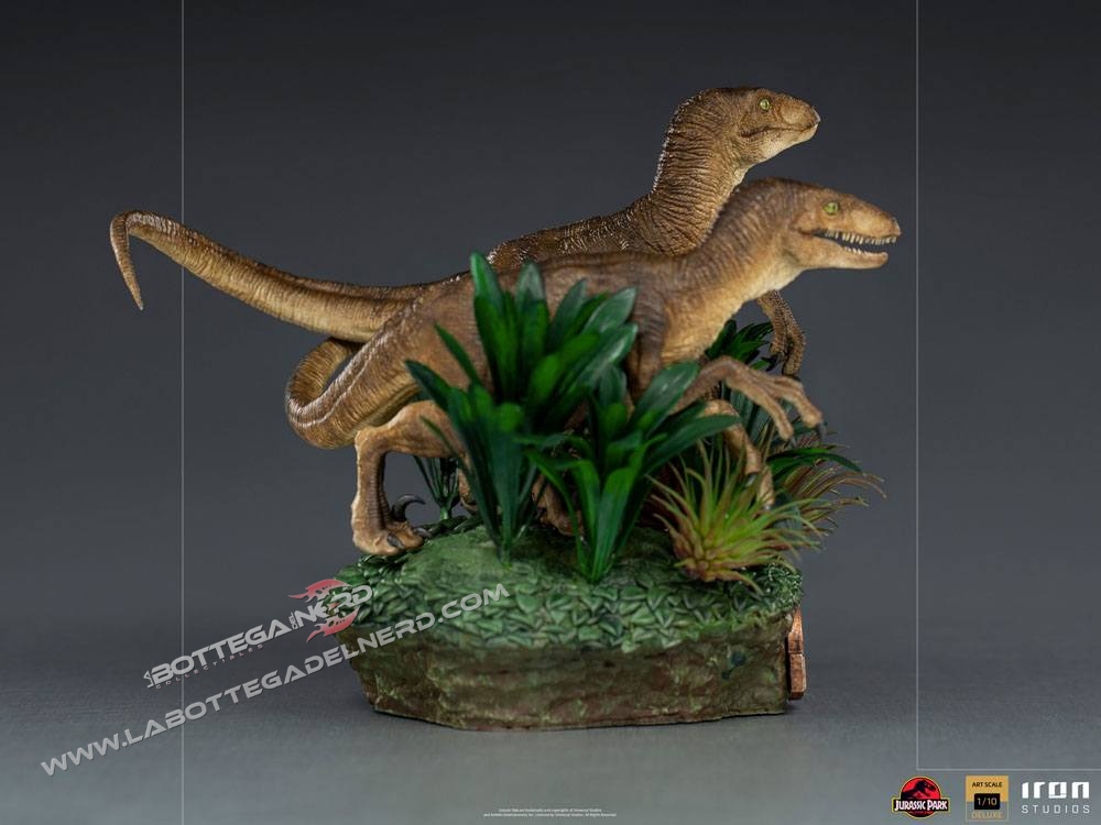 Jurassic Park - Deluxe Statue 1/10 Just The Two Raptors 20cm - immagine 5