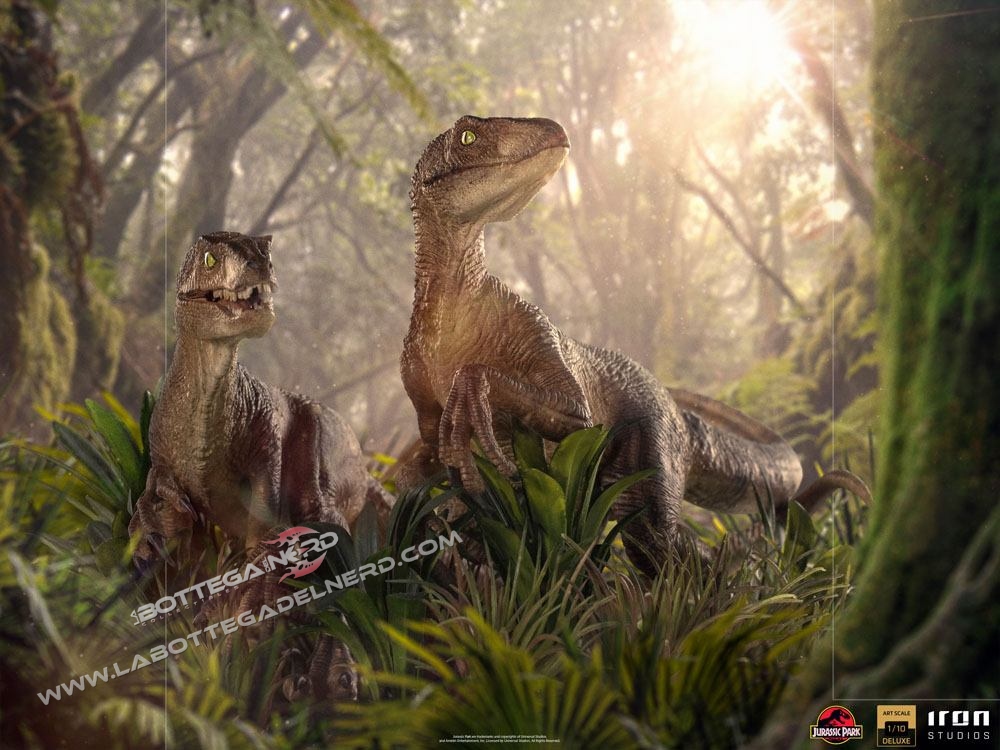 Jurassic Park - Deluxe Statue 1/10 Just The Two Raptors 20cm - immagine 7