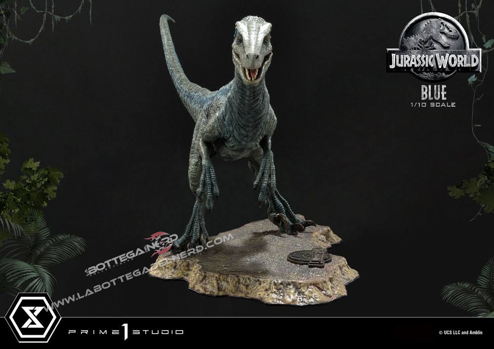 Jurassic World: Fallen Kingdom - Statue 1/10 Blue (Open Mouth) 36cm - immagine 2