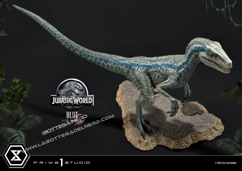 Jurassic World: Fallen Kingdom - Statue 1/10 Blue (Open Mouth) 36cm - immagine 7