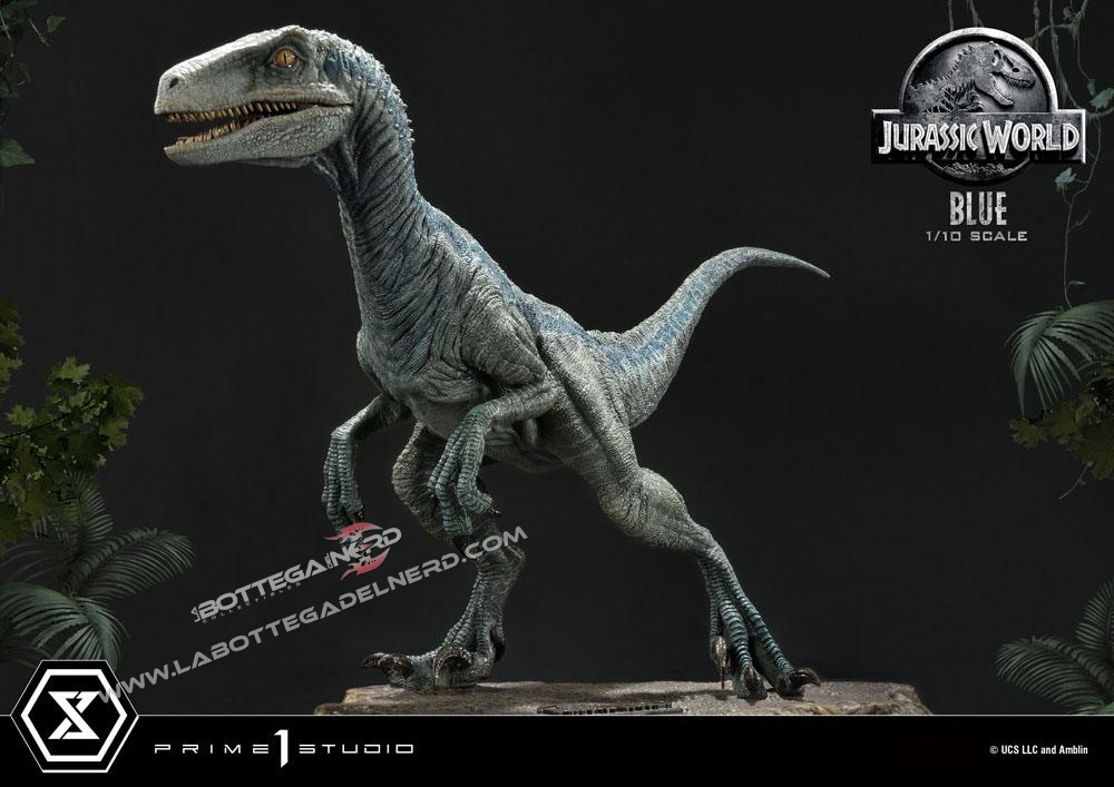 Jurassic World: Fallen Kingdom - Statue 1/10 Blue (Open Mouth) 36cm - immagine 5