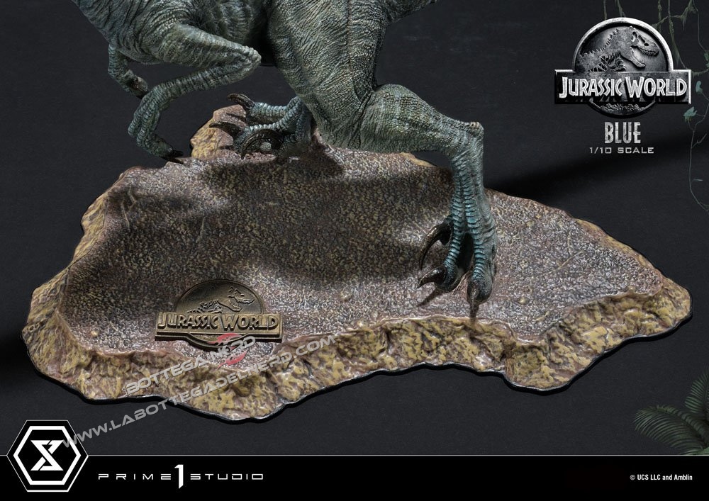 Jurassic World: Fallen Kingdom - Statue 1/10 Blue (Open Mouth) 36cm - immagine 8