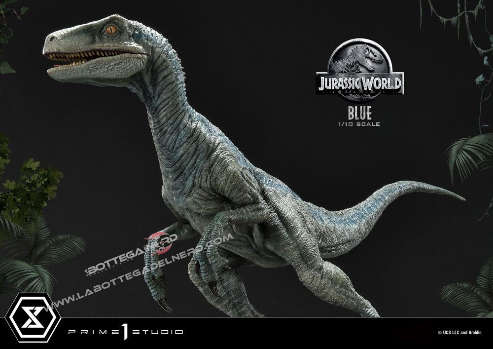 Jurassic World: Fallen Kingdom - Statue 1/10 Blue (Open Mouth) 36cm - immagine 3
