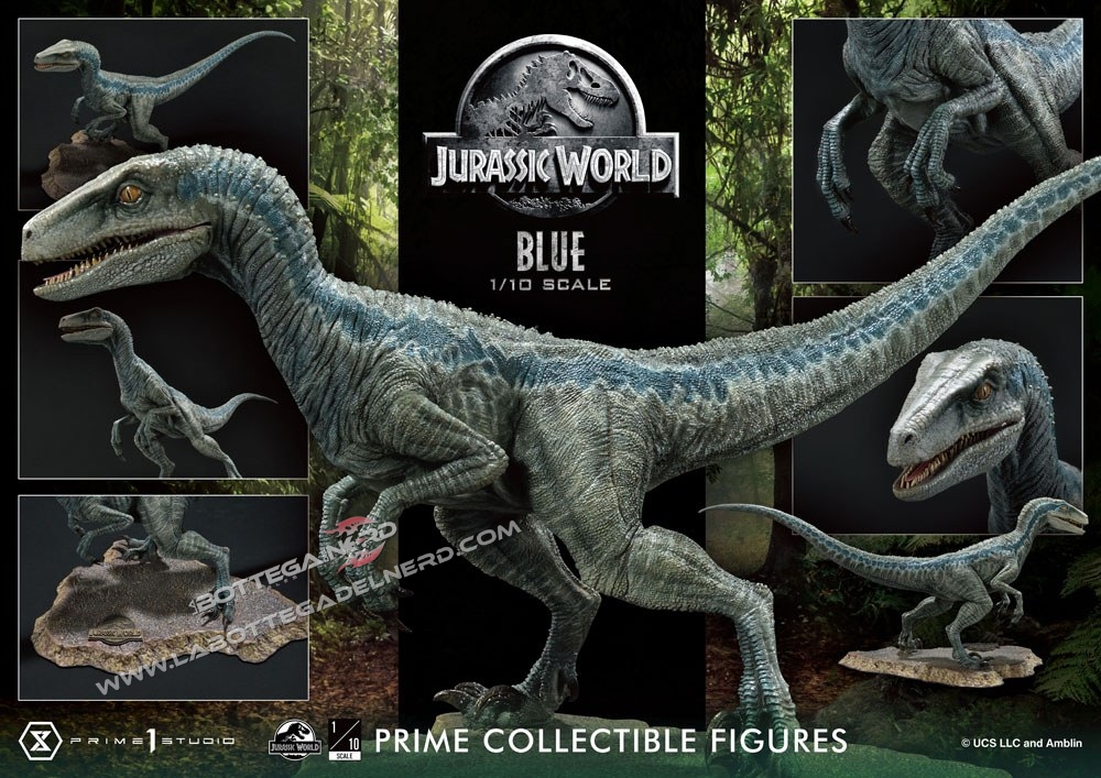 Jurassic World: Fallen Kingdom - Statue 1/10 Blue (Open Mouth) 36cm - immagine 9