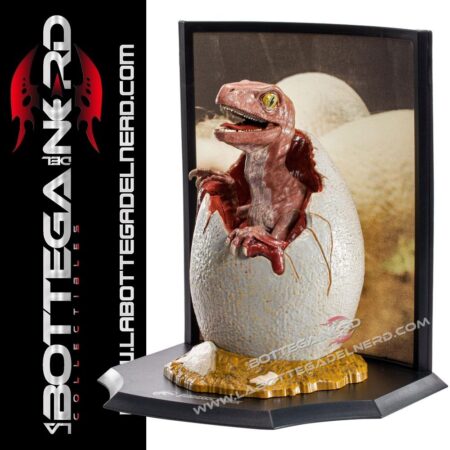 Jurassic Park - Statue Raptor Egg Life Finds A Way 20cm
