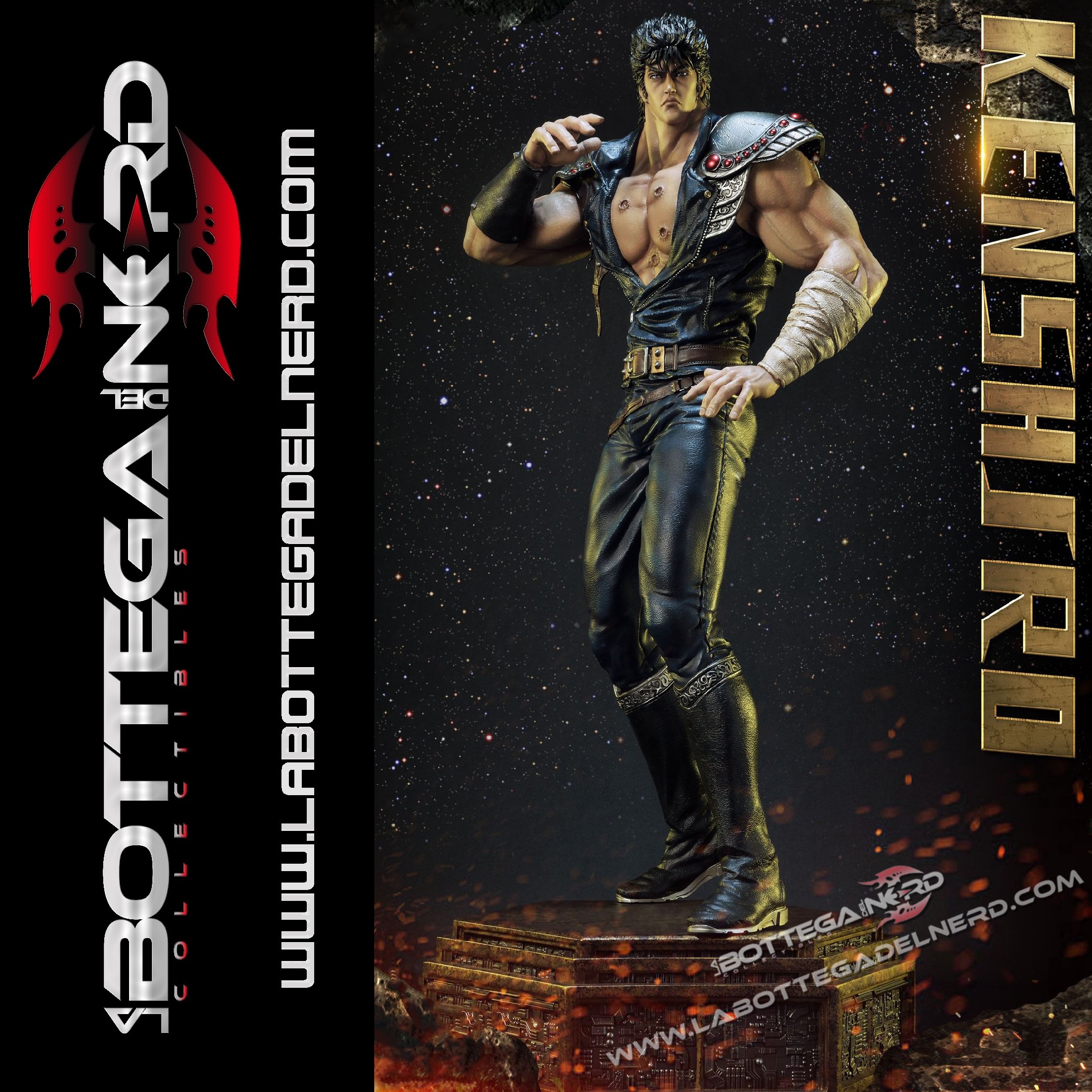 Ken il Guerriero - Statua 1/4 Kenshiro 67cm