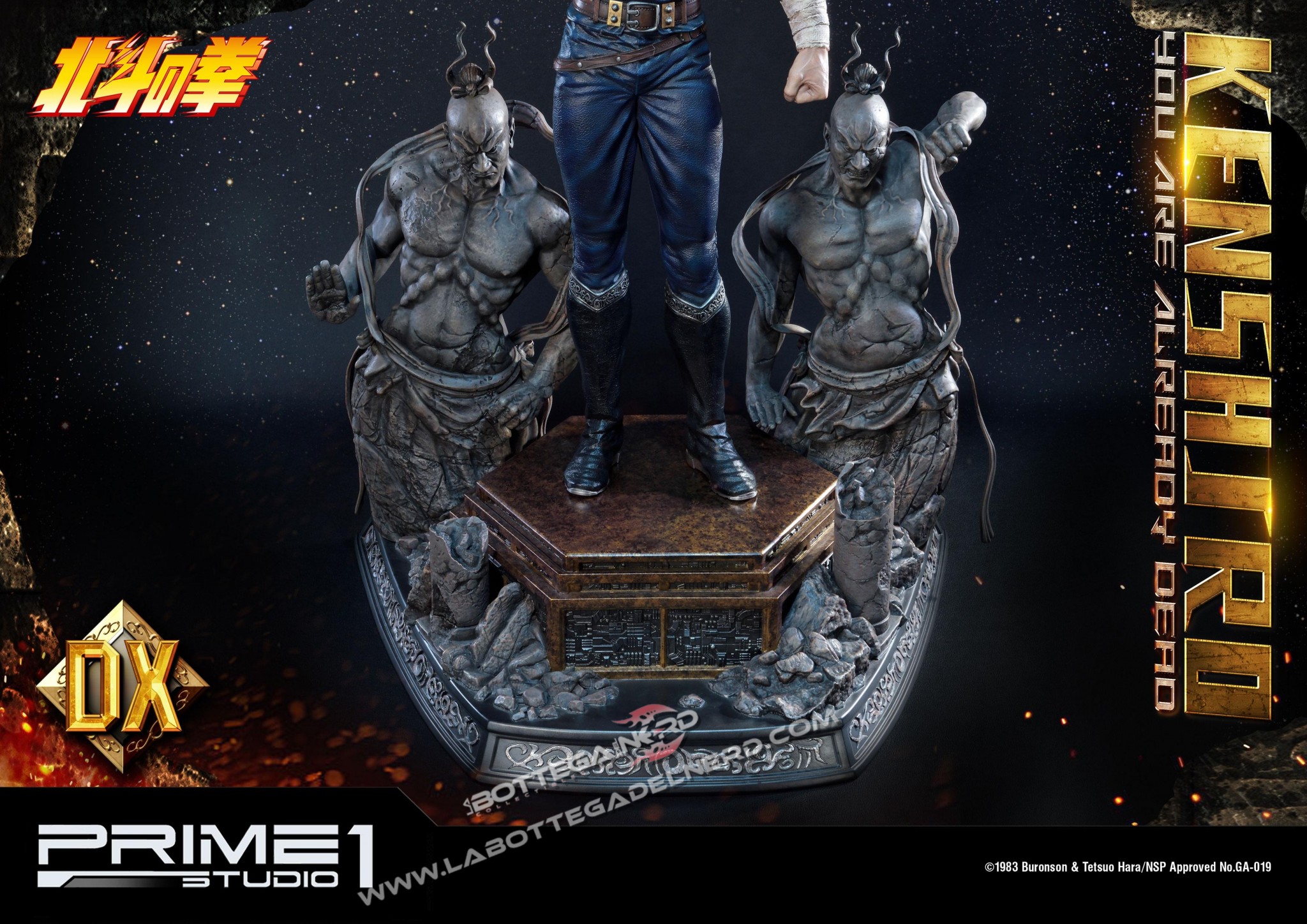 Ken il Guerriero – Statua Kenshiro (Tu sei già morto) DELUXE 69cm - immagine 8
