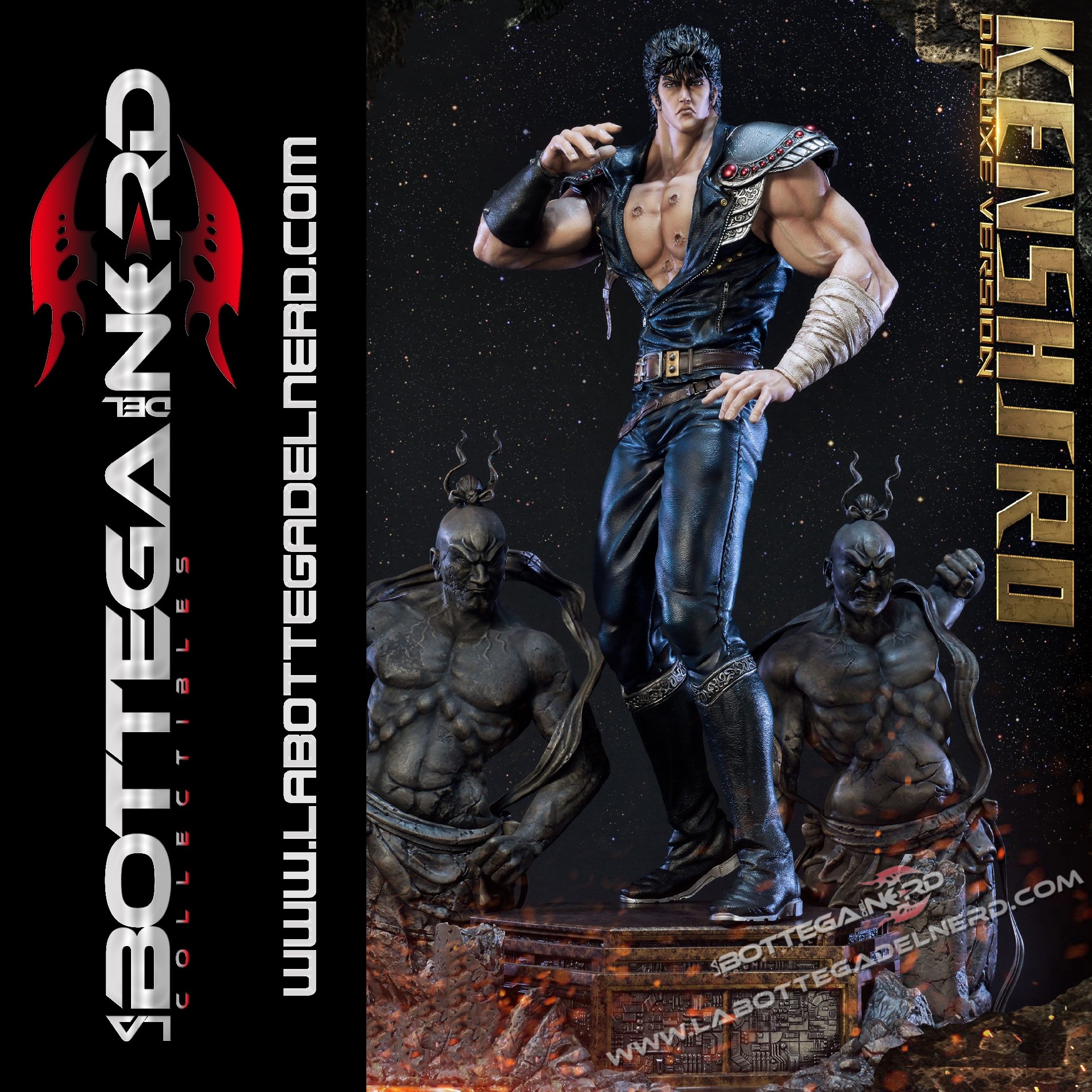 Ken il Guerriero - Statua 1/4 Kenshiro Deluxe 70cm