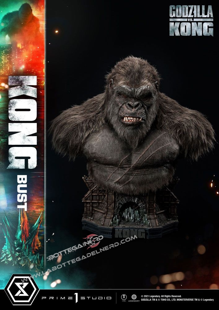 Godzilla vs Kong - Prime 1 Studio Limited Bust Kong 67cm - immagine 2