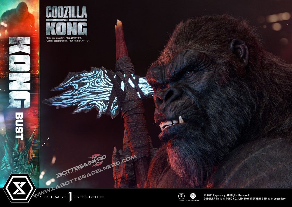 Godzilla vs Kong - Prime 1 Studio Limited Bust Kong 67cm - immagine 8