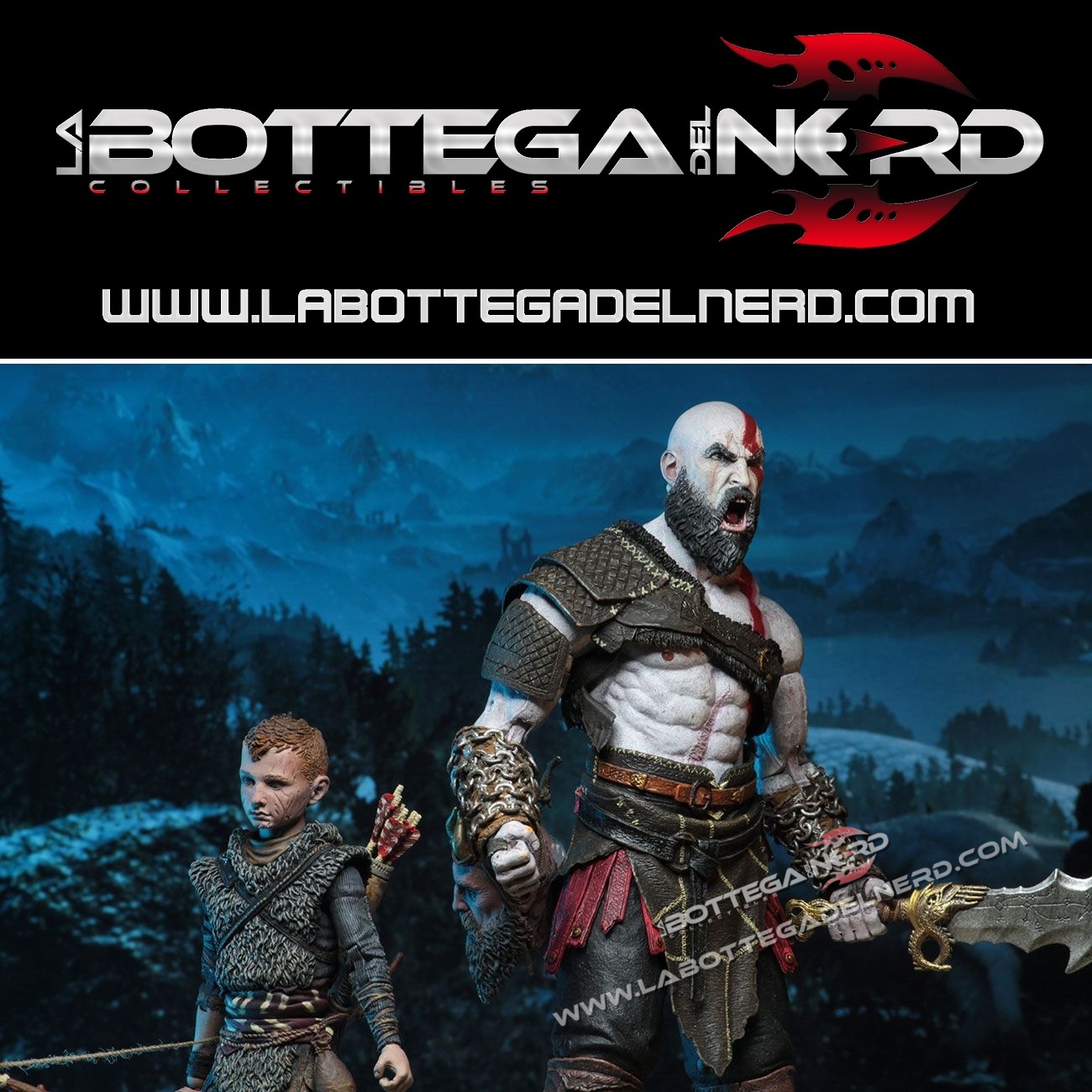 God of War 4 - Ultimate Action Figure 2-Pack Kratos & Atreus