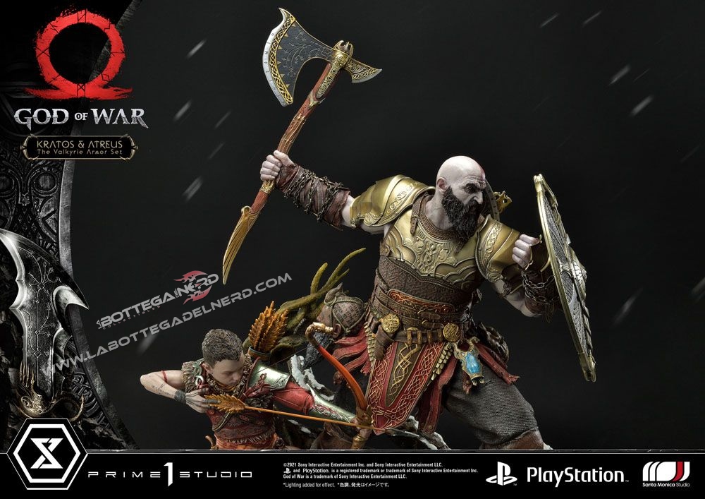 God of War - Masterline Statua Kratos & Atreus Valkyrie 72cm - immagine 3