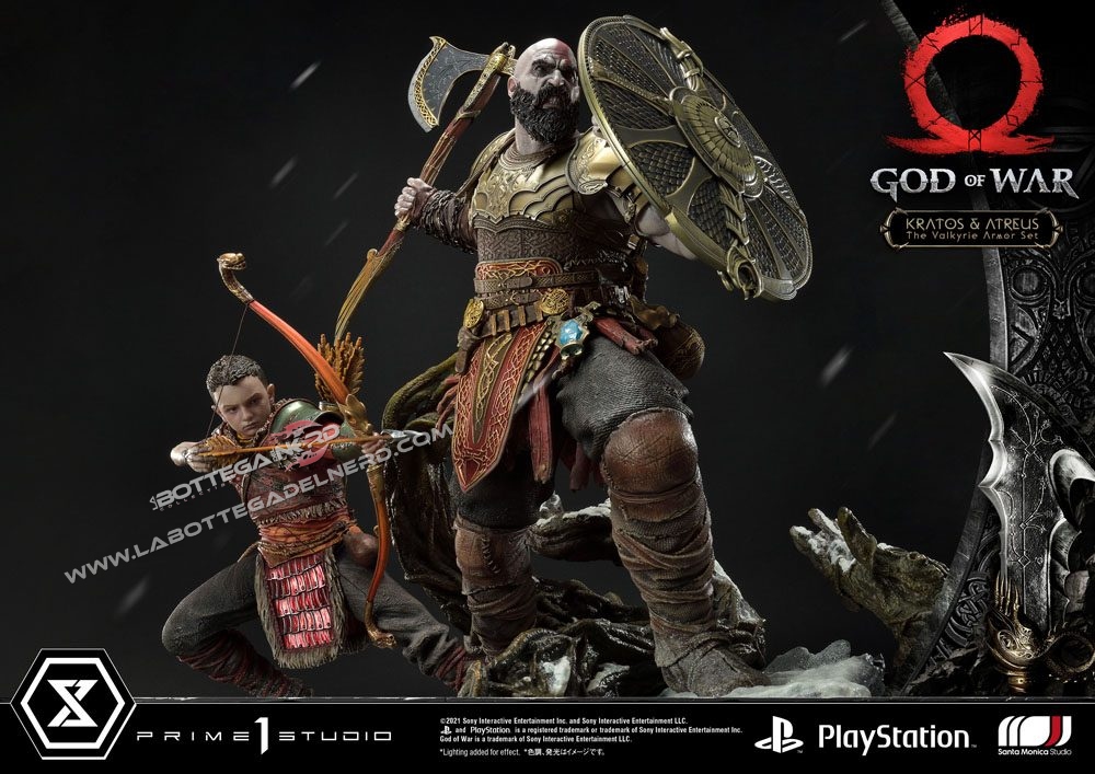God of War - Masterline Statua Kratos & Atreus Valkyrie 72cm - immagine 2