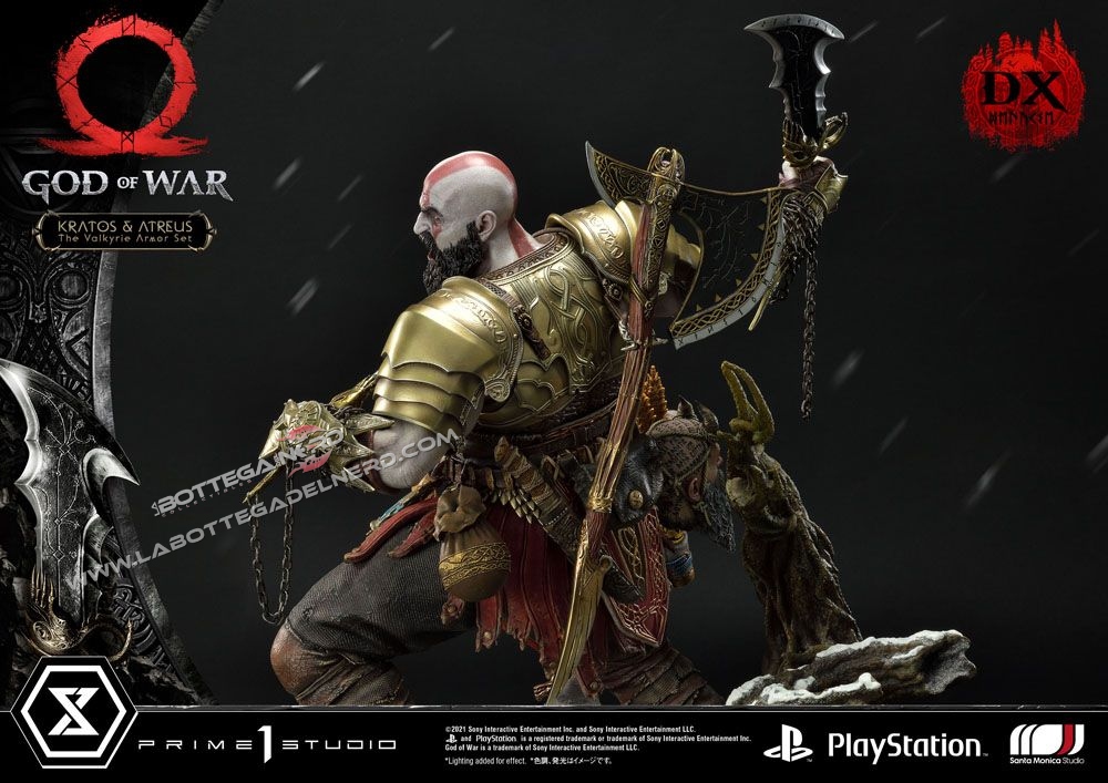 God of War – Masterline Statua Kratos & Atreus Valkyrie (DELUXE) 72cm - immagine 6