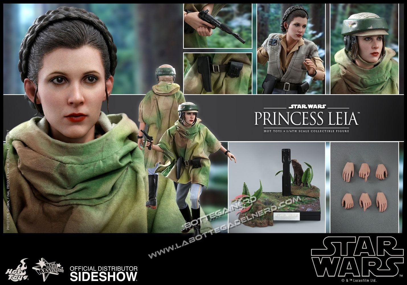 Star Wars Episode VI - Action Figure 1/6 Leia 27cm - immagine 6