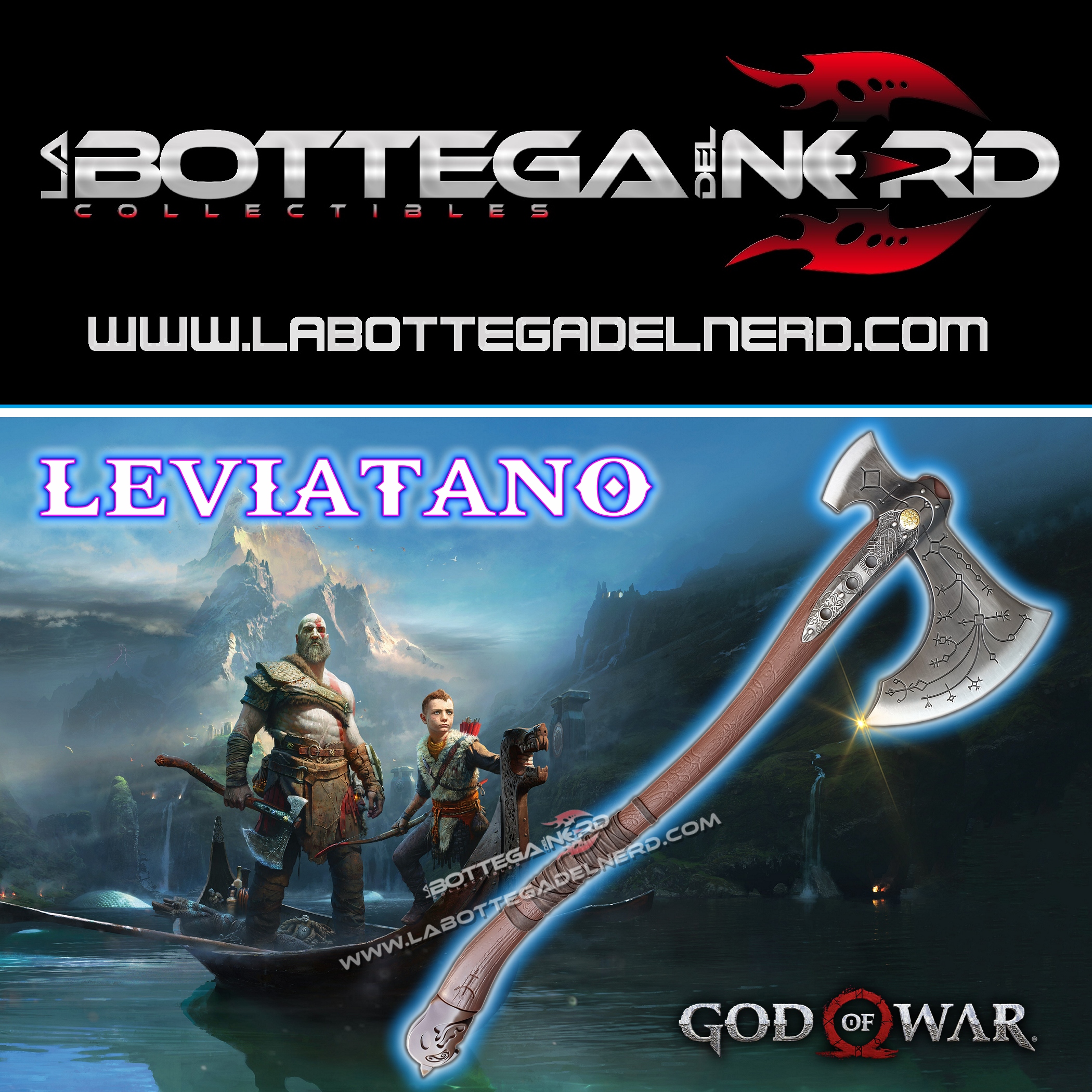 God of War 4 - ULTIMATE PACK Leviatano, Scudo, Lame del Caos 1:1 - immagine 4